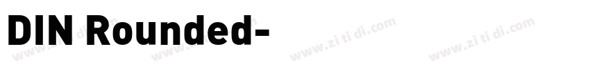 DIN Rounded字体转换